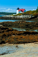 Low Tide by Hendricks Head Lighthouse in Maine